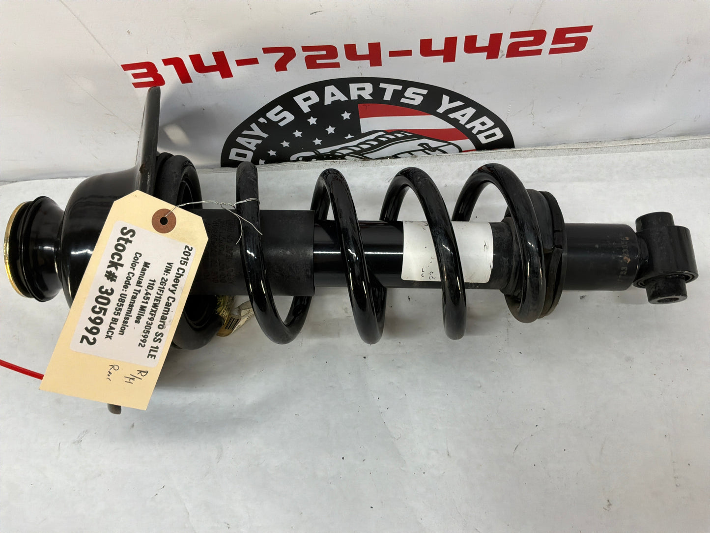 2015 Chevy Camaro SS 1LE RH Passenger Rear Suspension Shock Strut Absorber OEM