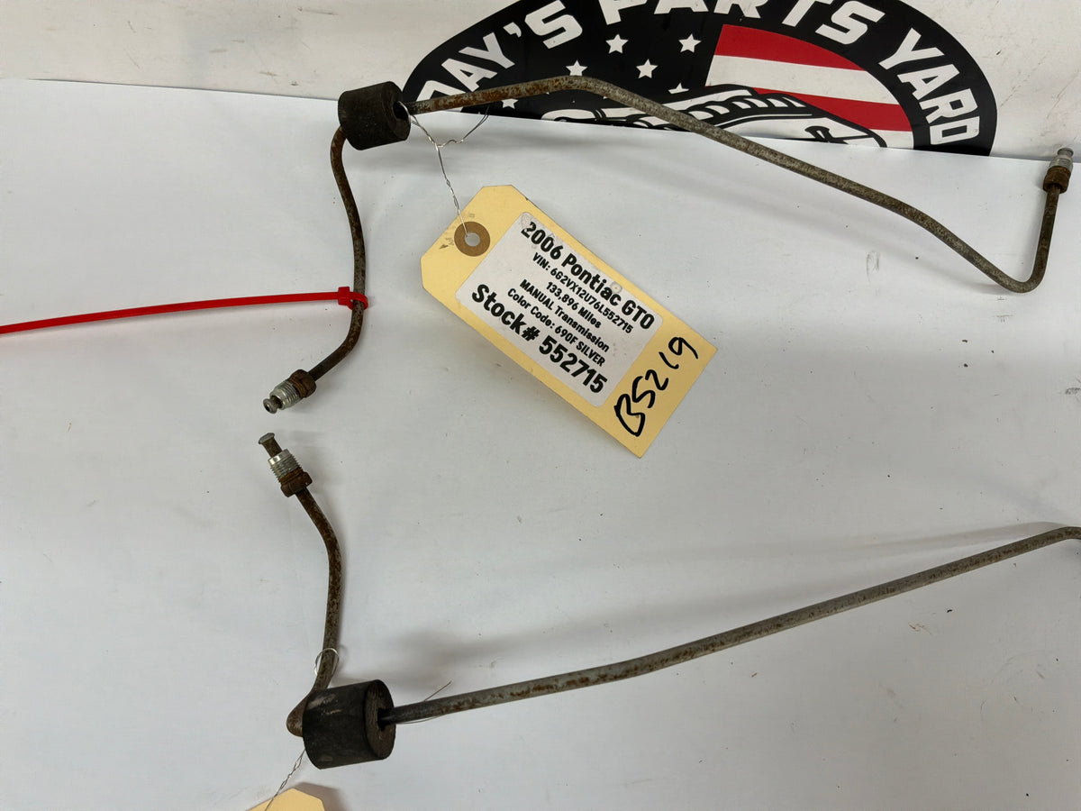 2006 Pontiac GTO RH & LH Rear Suspension Control Arm Hard Brake Lines Tubes Hoses OEM
