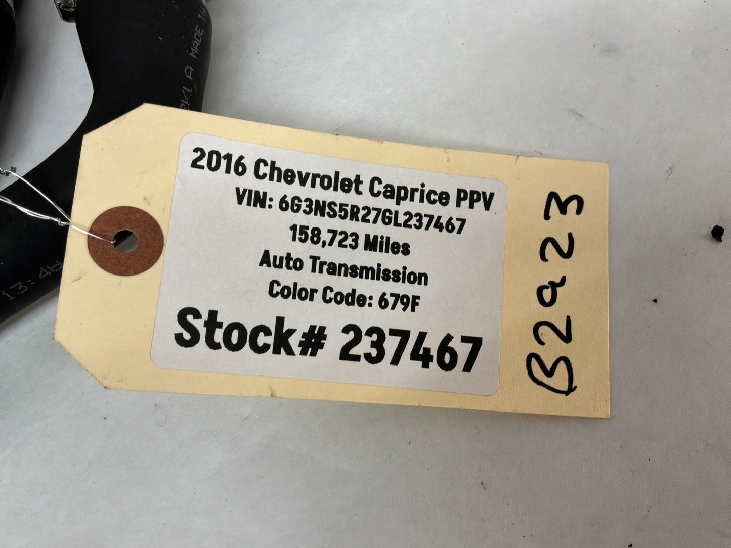 2016 Chevy Caprice PPV Heater Core Hoses Lines Tubes OEM