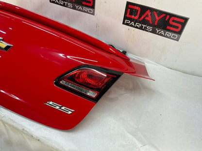 2015 Chevrolet SS Sedan Trunk Deck Lid w/ Spoiler Red OEM