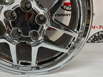 2002 Chevy C5 Corvette Z06 Replica Triple Chrome Rear Wheel 18x9.5
