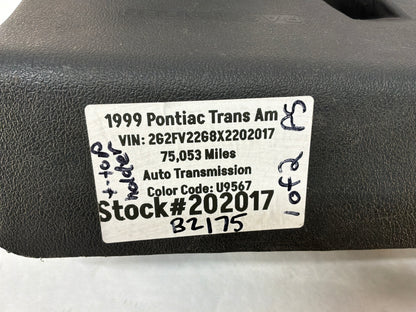 1999 Pontiac Trans Am WS6 RH & LH Cargo Trunk Well T-Top Storage Holder OEM