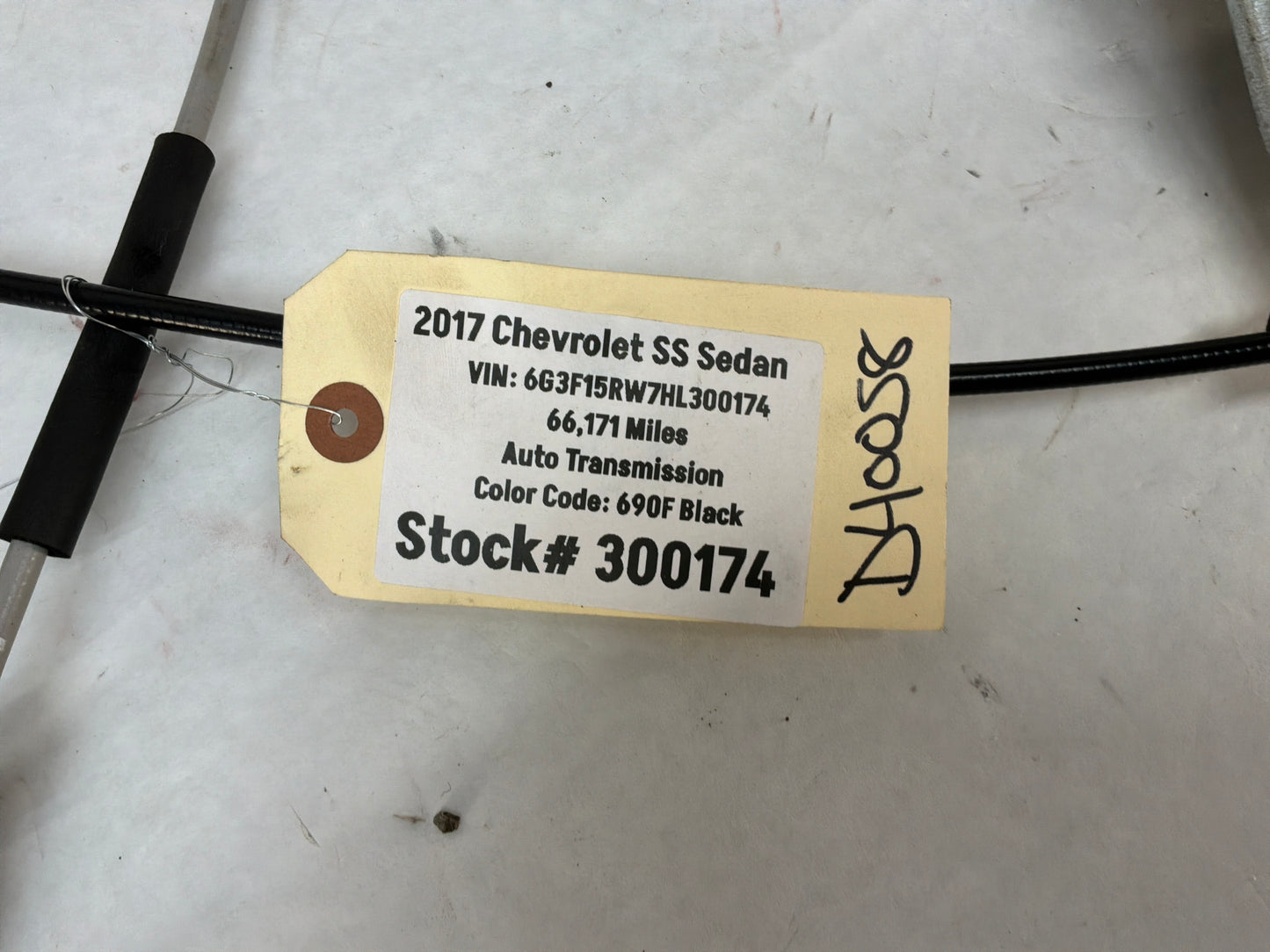 2017 Chevy SS Sedan LH Driver Front Window Regulator w/ Motor OEM