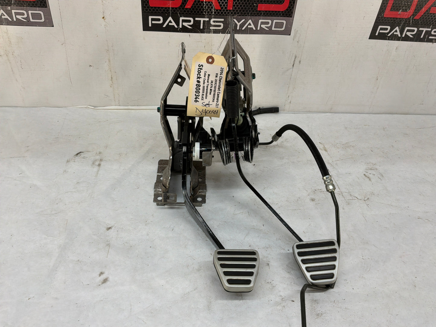 2014 Chevy Camaro ZL1 Manual Transmission Pedal Set Brake Clutch Master Cylinder Assembly OEM
