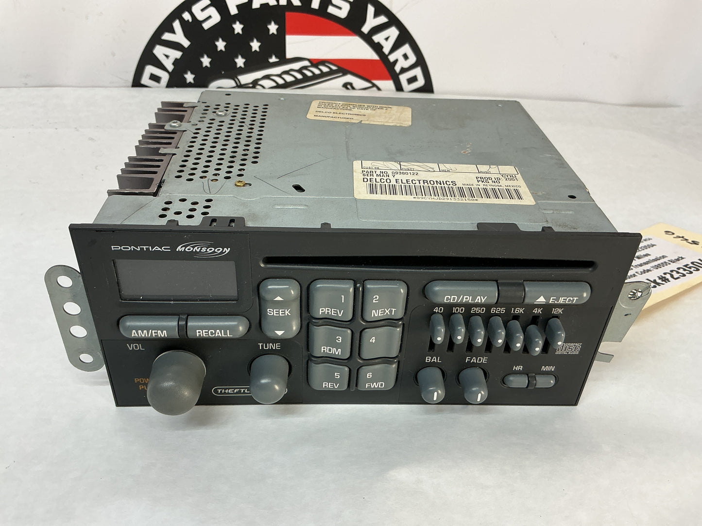 1999 Pontiac Firebird Trans Am Formula WS6 Monsoon Radio CD Player Receiver Stereo OEM
