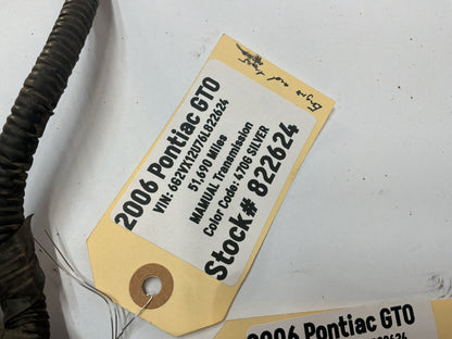 2006 Pontiac GTO Engine Motor Auto Transmission Wire Wiring Harness OEM