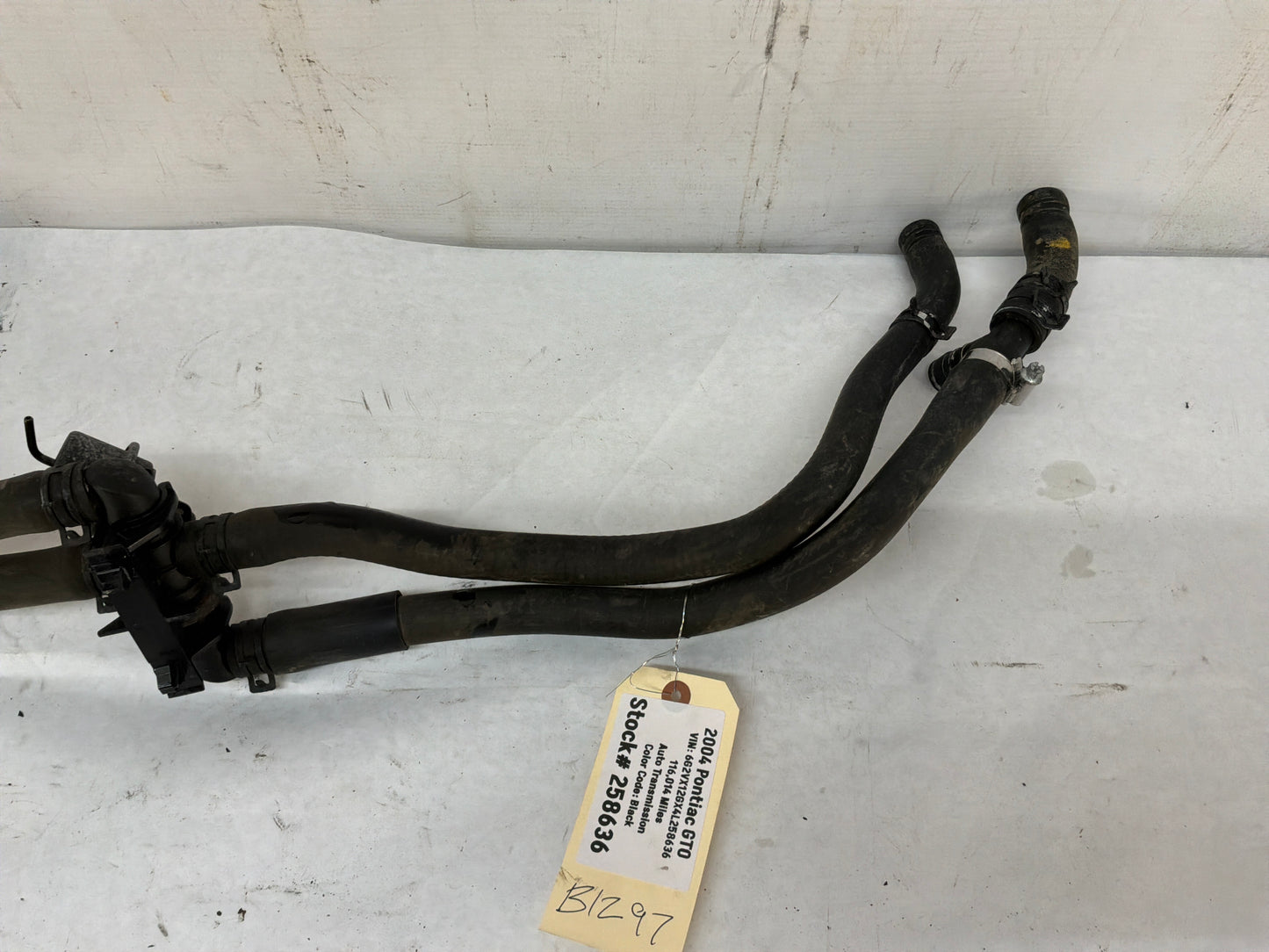 2004 Pontiac GTO Heater Core Hoses w/ Valves Lines Tubes OEM