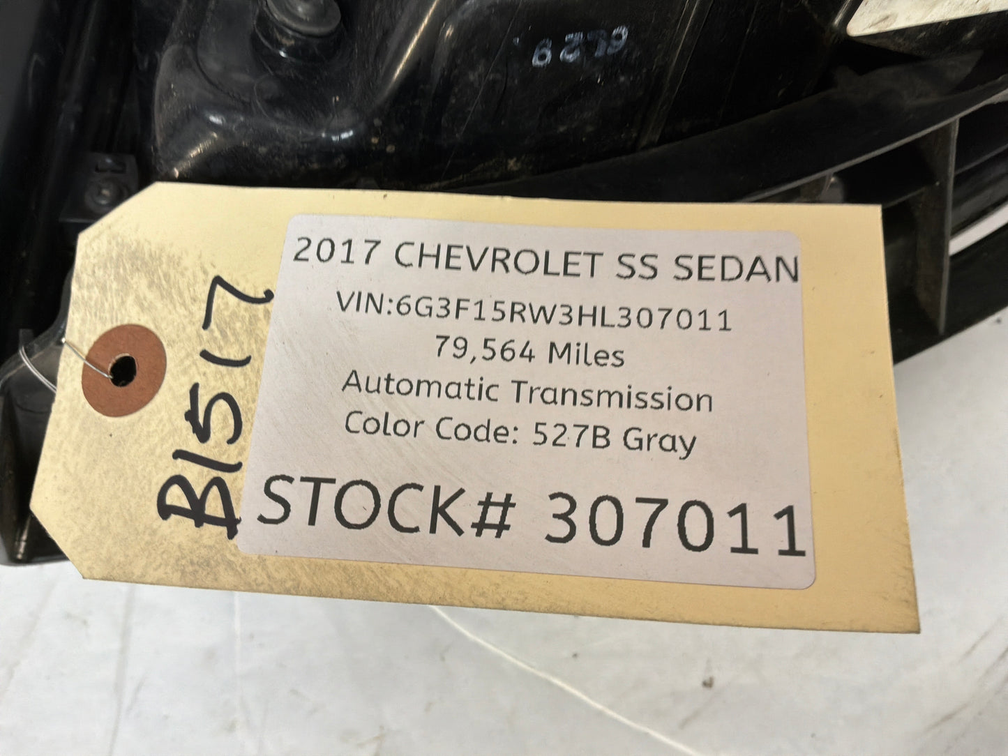 2017 Chevy SS Sedan LH Driver Outer Tail Light Taillight Stop Lamp OEM