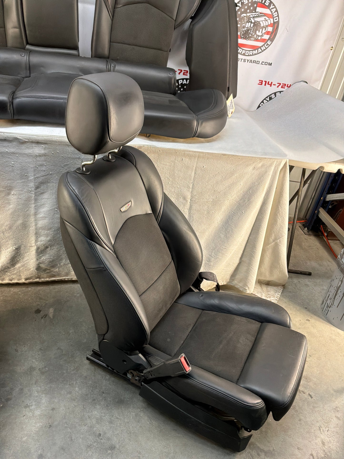 2016 Cadillac CTS-V Seats Recaro Leather Suede Seats Front & Rear OEM