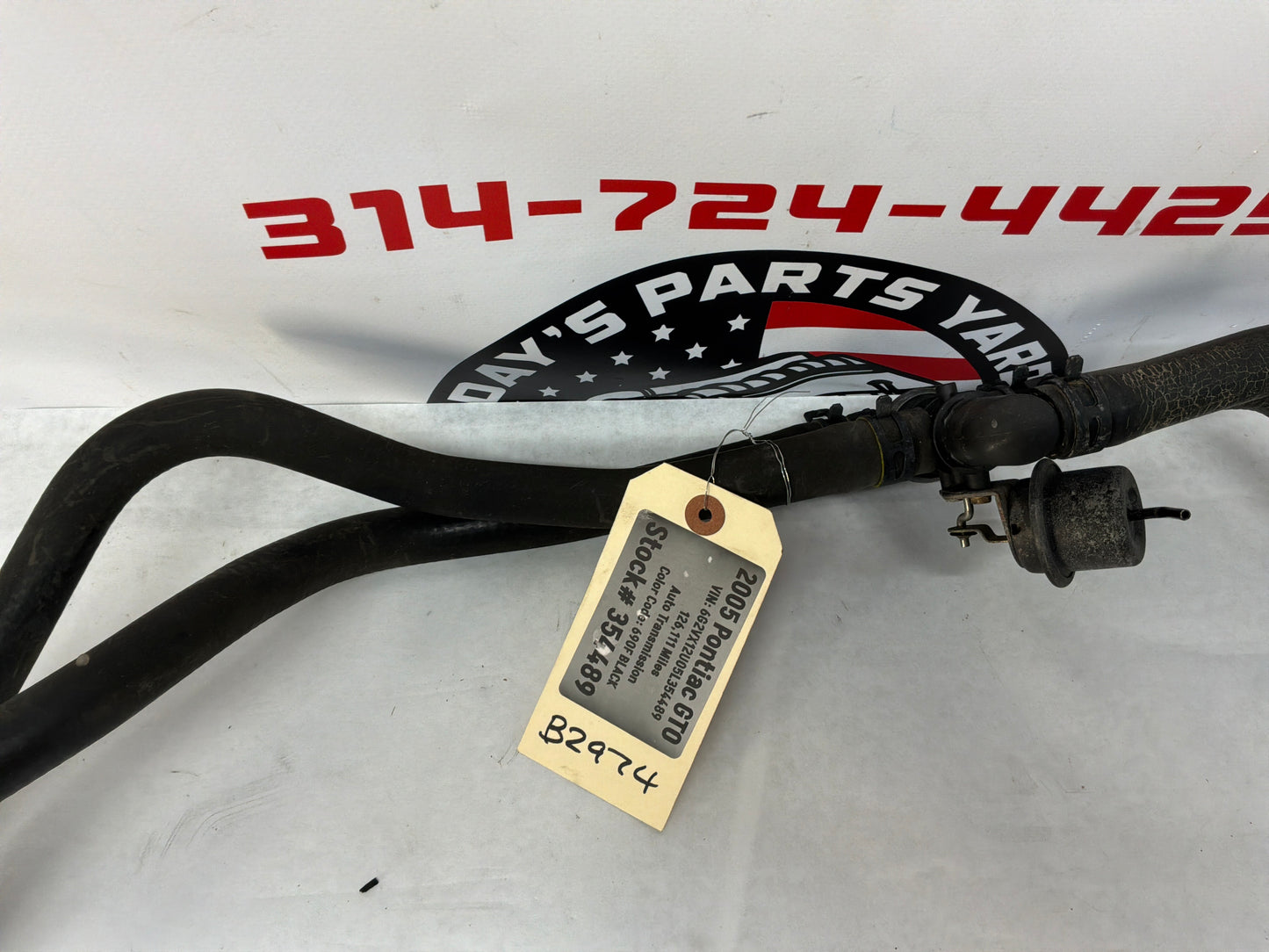 2005 Pontiac GTO Heater Core Hose w/ Valve OEM
