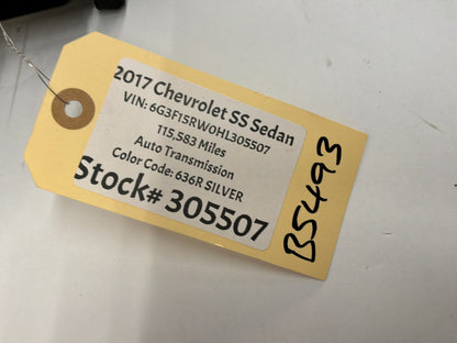 2017 Chevy SS Sedan LH Driver Suede Dash Vent Trim Panel OEM