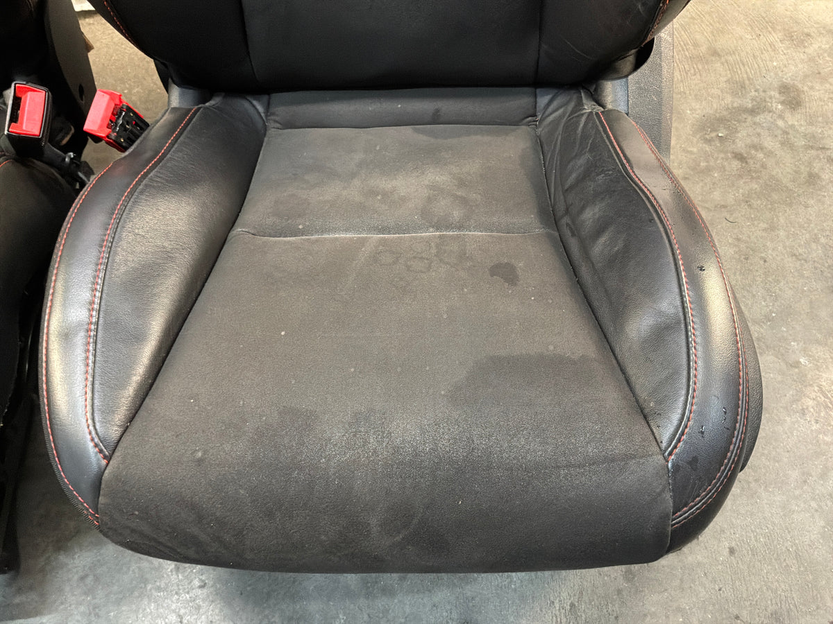 2013 Chevy Camaro ZL1 Seats Black Leather Suede Alcantara Front and Rear OEM