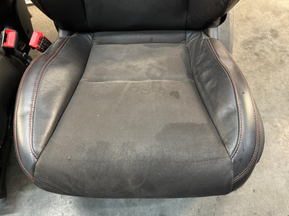 2013 Chevy Camaro ZL1 Seats Black Leather Suede Alcantara Front and Rear OEM