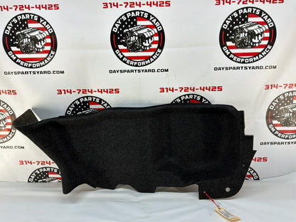 2009 Cadillac CTS-V RH Passenger Interior Quarter Trunk Carpet Felt Liner Trim OEM