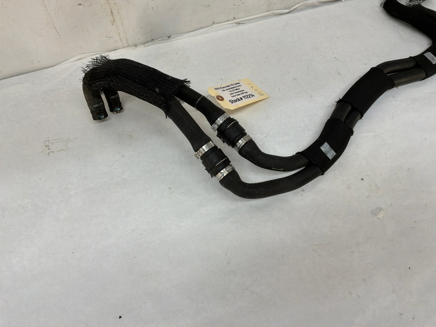 2015 Chevy SS Sedan HVAC Heater Core Hose Lines Tubes OEM