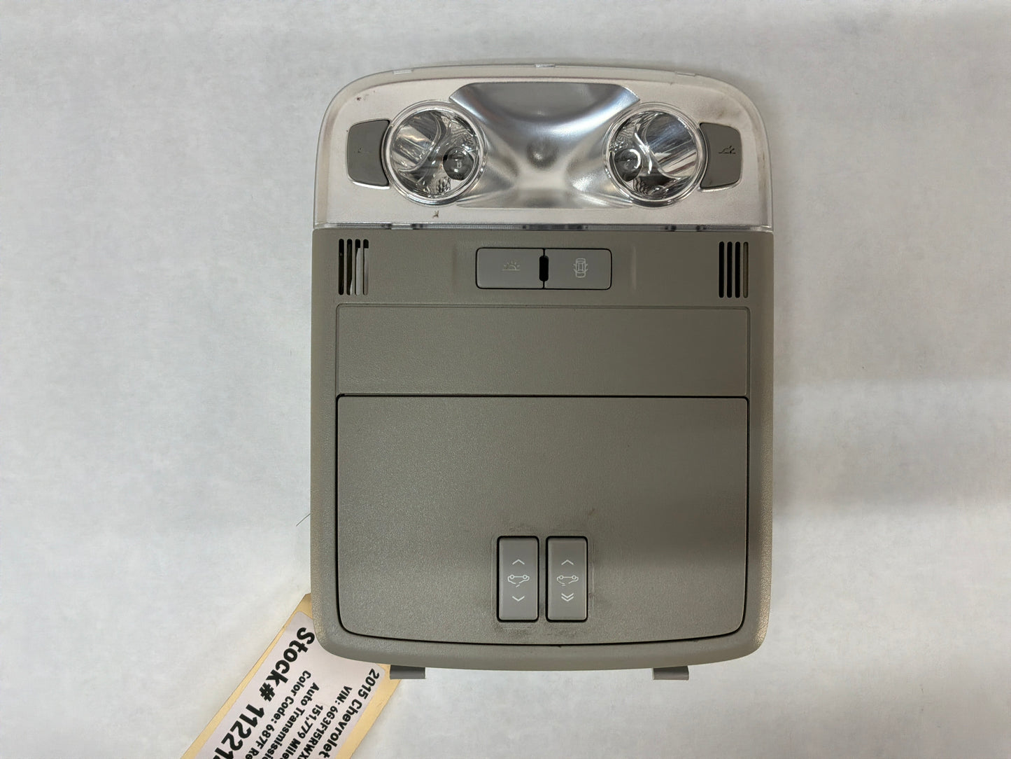 2015 Chevy SS Sedan Overhead Console Dome Light Controls OEM