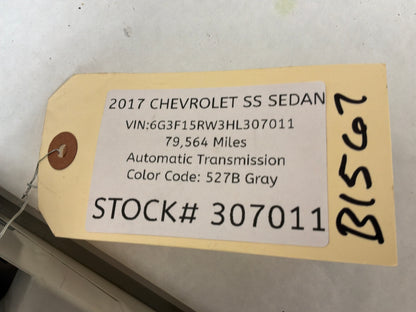 2017 Chevy SS Sedan Overhead Console Dome Light Controls OEM