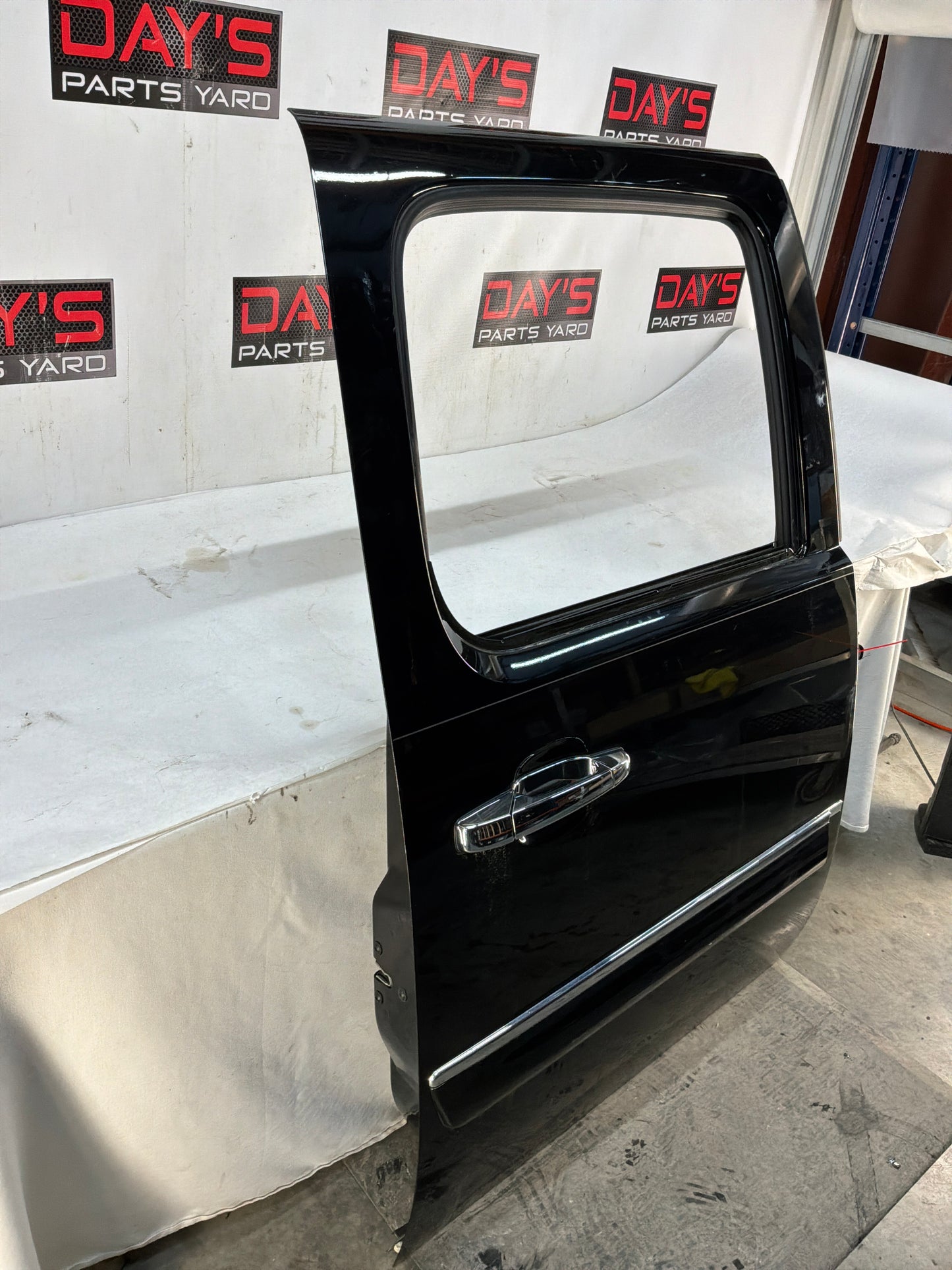 2013 GMC Sierra C1500 SLE RH Passenger Rear Exterior Door Black OEM - Day's Parts Yard