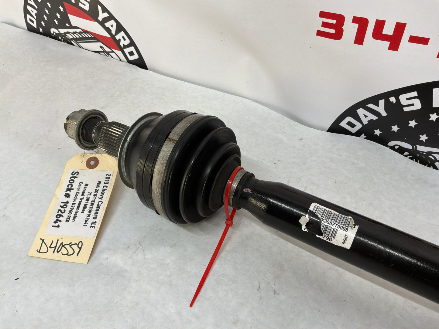 2013 Chevy Camaro 1LE RH Passenger CV Axle Half Shaft OEM