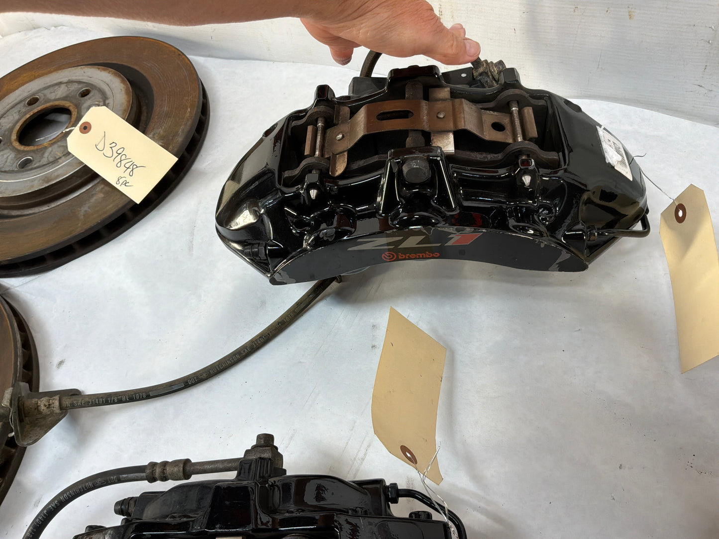 2014 Chevy Camaro ZL1 Brembo Brake Calipers & Rotors Front & Rear OEM