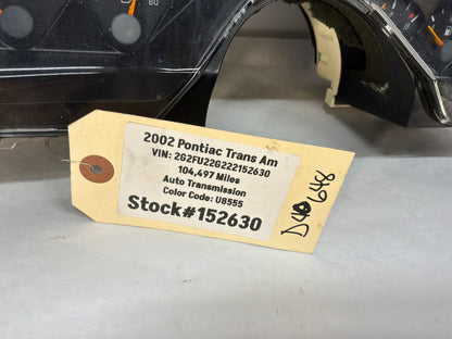 2002 Pontiac Trans Am WS6 Gauge Cluster Speedometer Instrument Panel OEM