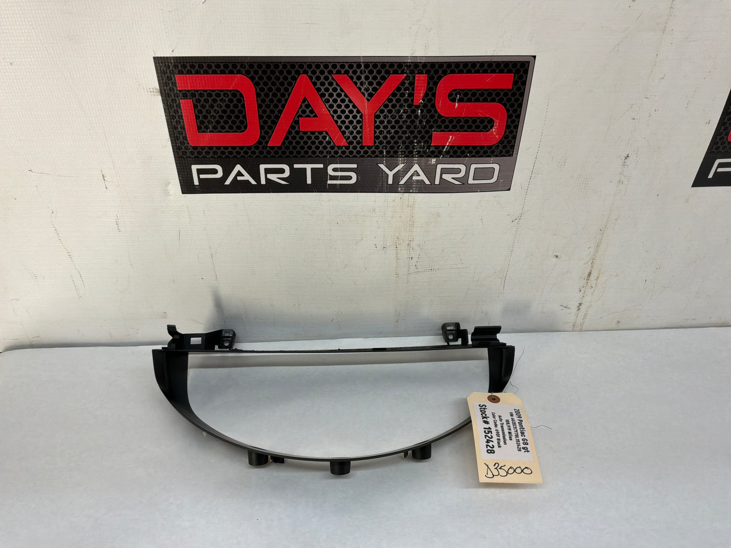 2009 Pontiac G8 GT Speedometer Gauge Cluster Bezel Trim Panel Plate OEM - Day's Parts Yard
