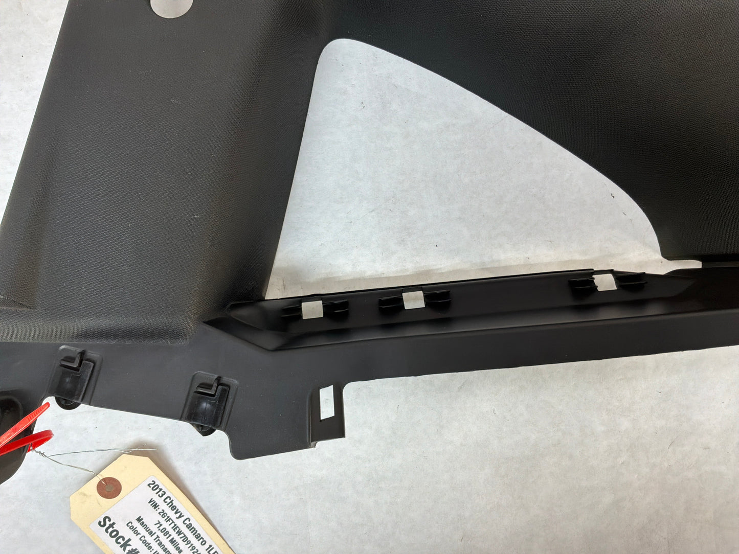 2013 Chevy Camaro 1LE RH Passenger Rear Interior Quarter Window Trim Cover Panel OEM