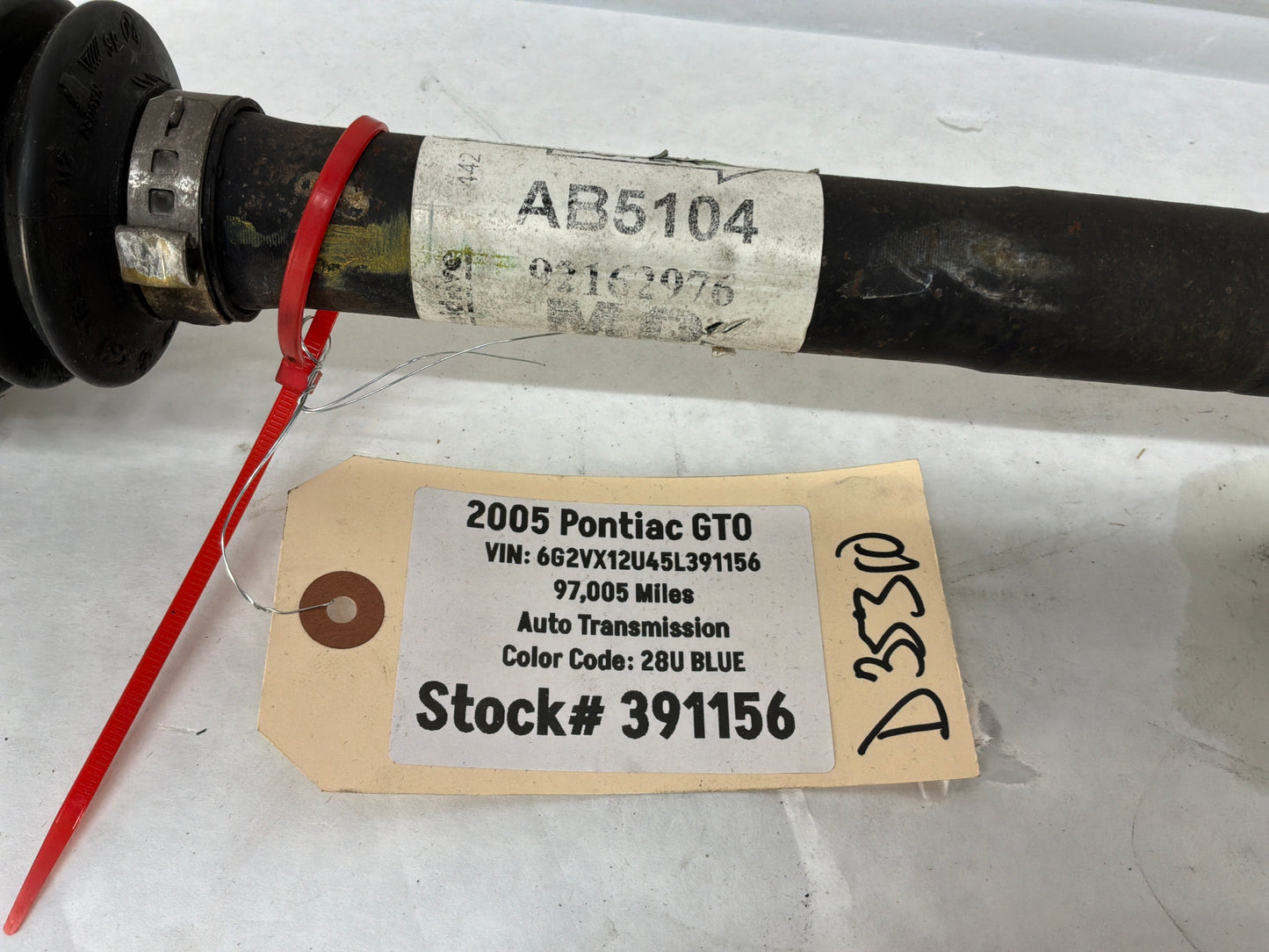 Rh axle - Day's Parts Yard