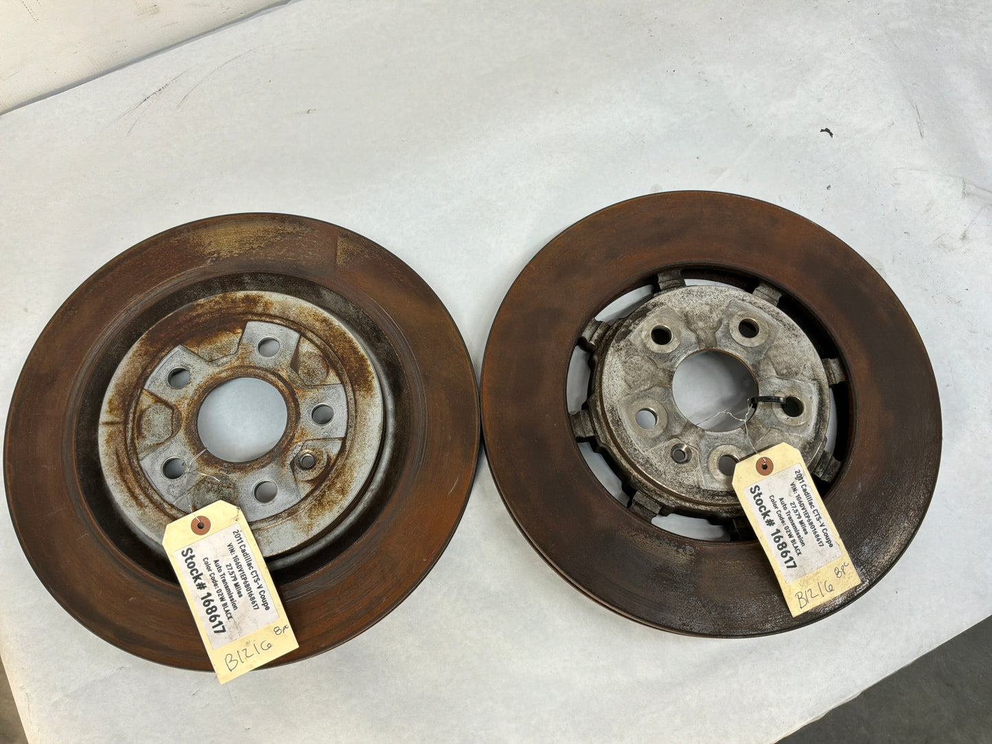 2011 Cadillac CTS-V Coupe Front and Rear Brembo Calipers w/ Rotors OEM