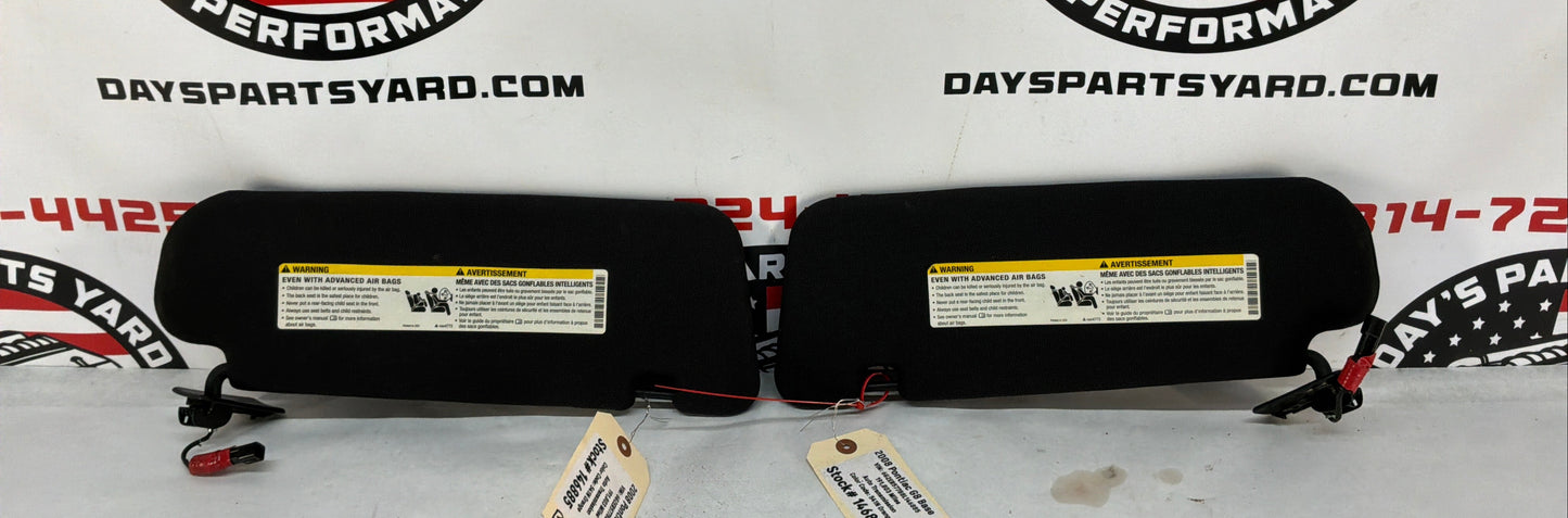 2008 Pontiac G8 Base RH & LH Sunvisor Sun Visor Shade OEM