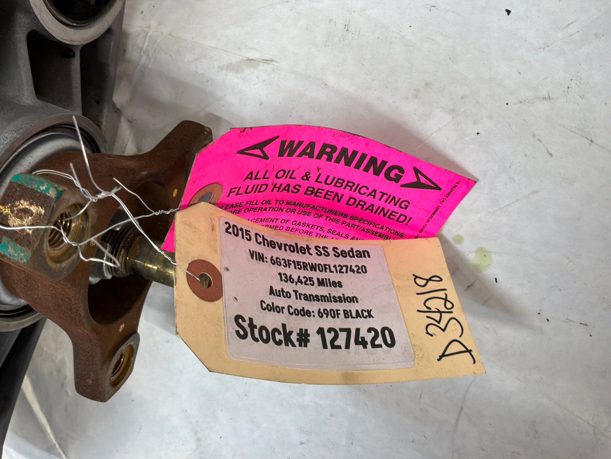 Rear diff - Day's Parts Yard