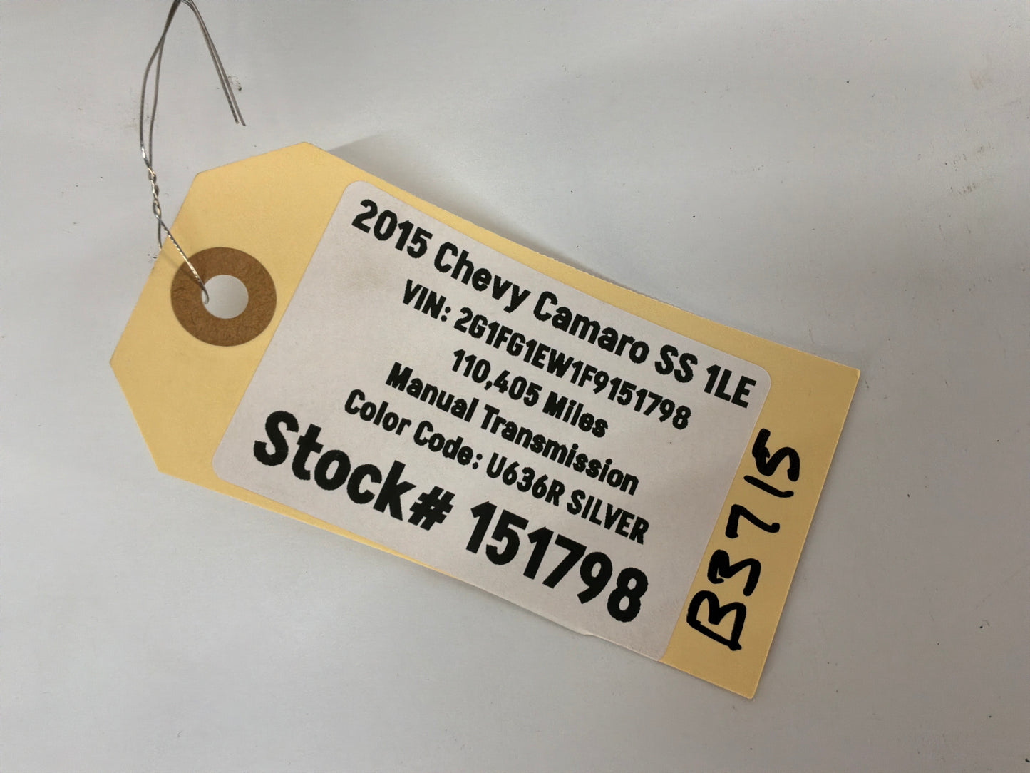 2015 Chevy Camaro SS 1LE Master Cylinder Reservoir OEM