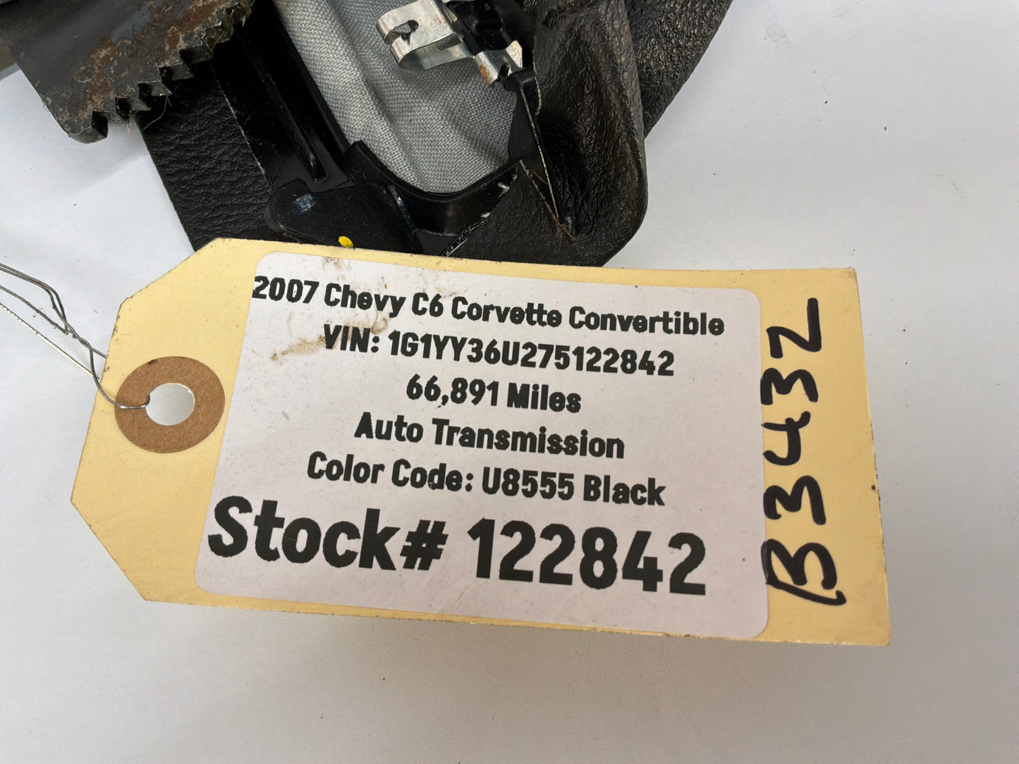 2007 Chevy C6 Corvette Convertible Emergency Parking Handle Brake Lever Handle OEM