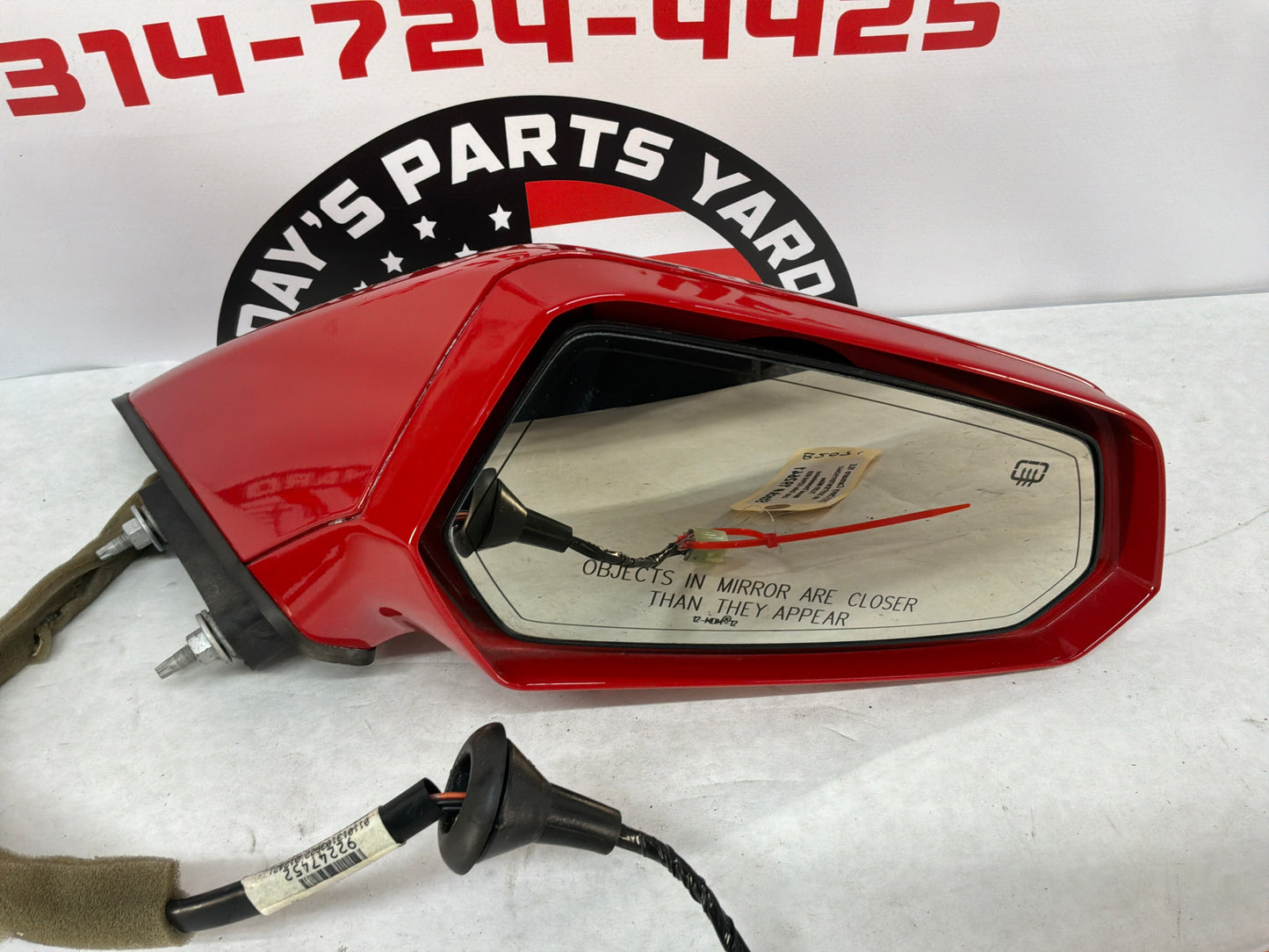 2013 Chevy Camaro 1LERH Passenger Exterior Out Side Mirror Red OEM