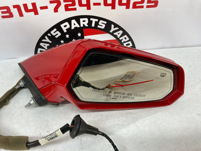 2013 Chevy Camaro 1LERH Passenger Exterior Out Side Mirror Red OEM