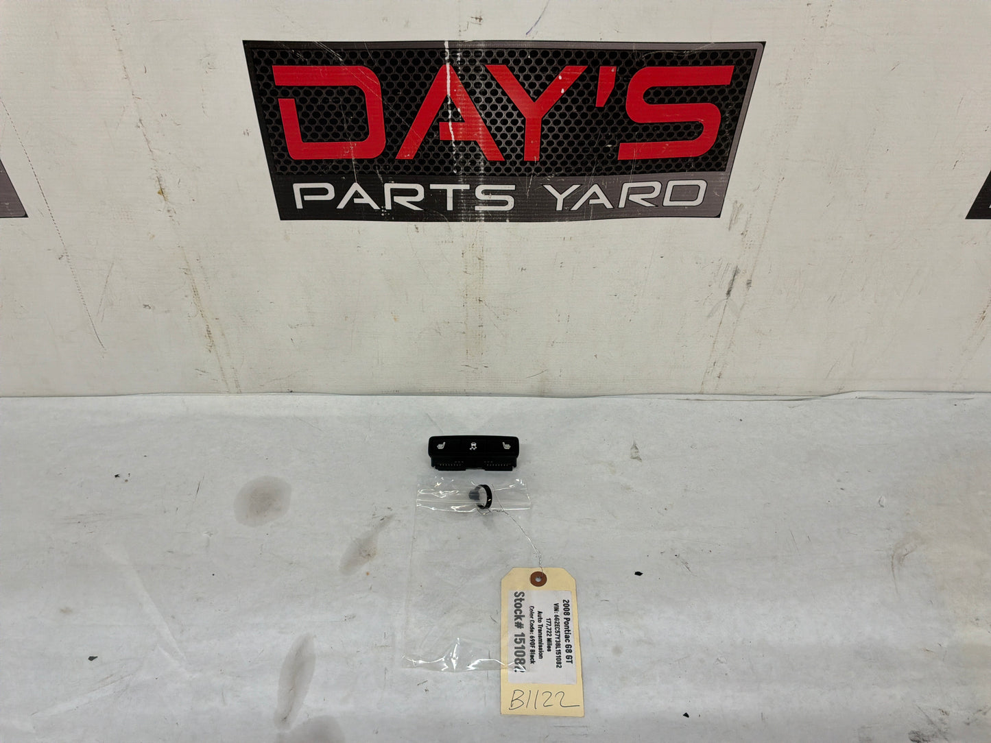 2008 Pontiac G8 Heated Seat Traction Control Switch Button OEM