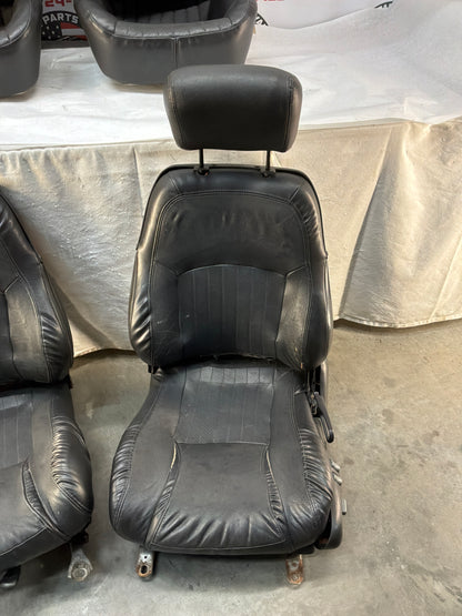 2002 Pontiac Trans Am WS6 Fronts and Rears Black Leather Seats OEM