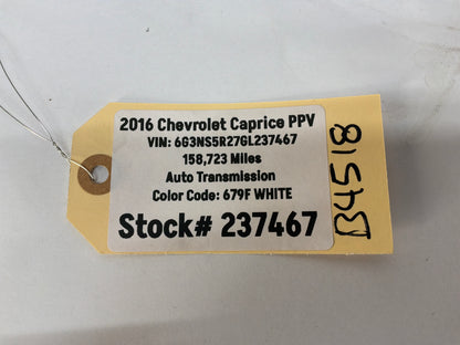 2016 Chevy Caprice PPV Factory OEM Steel Wheel 18X8