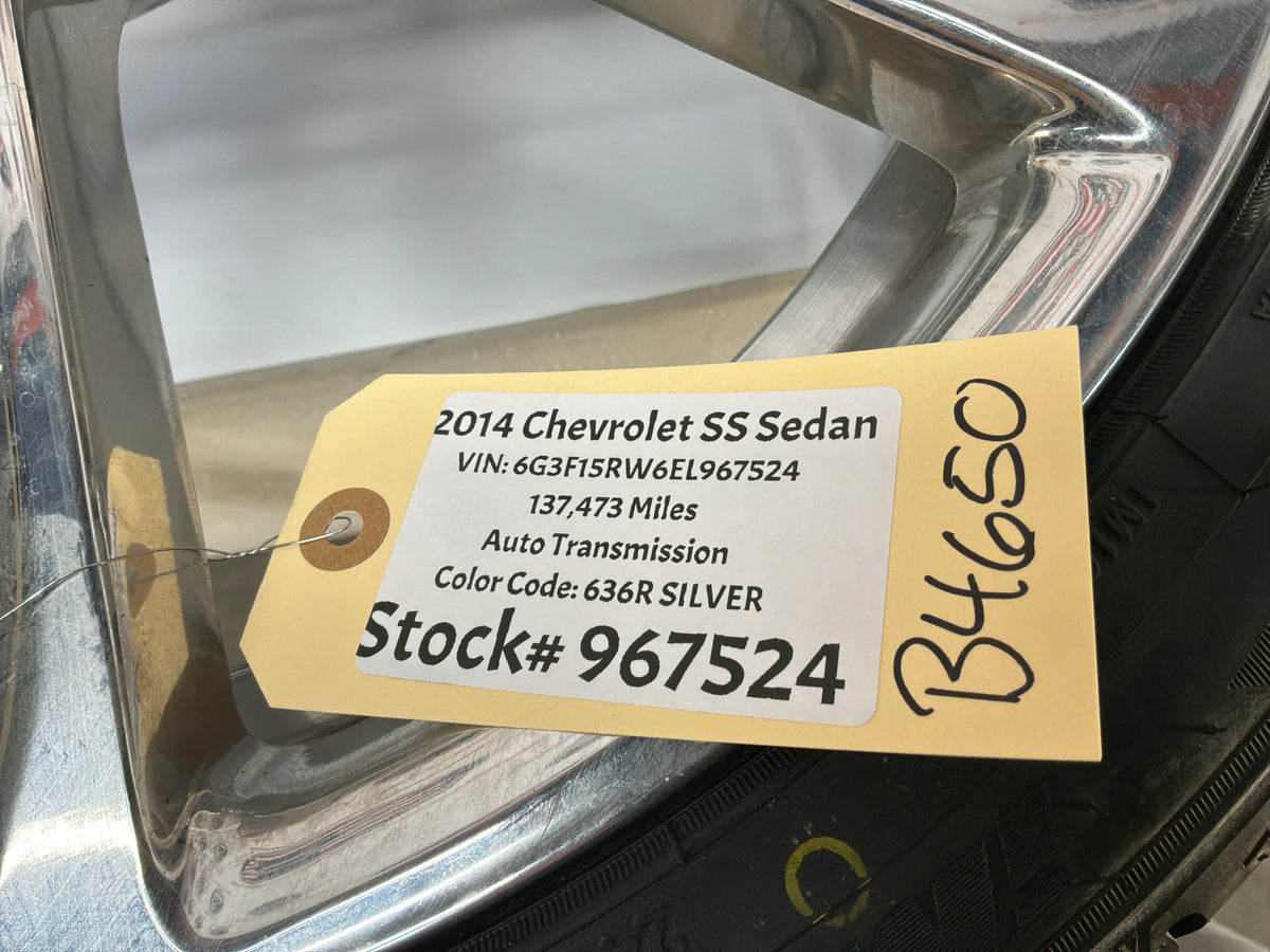 2014 Chevy SS Sedan Factory OEM Spare Wheel and Tire 19X8.5 OEM