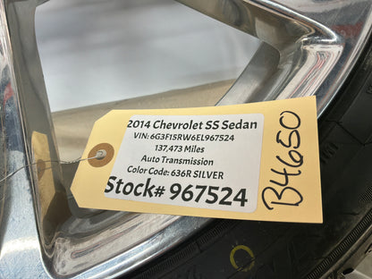 2014 Chevy SS Sedan Factory OEM Spare Wheel and Tire 19X8.5 OEM