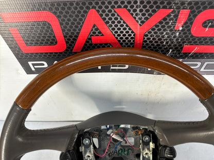 2002 Cadillac Escalade EXT Woodgrain Factory Steering Wheel OEM