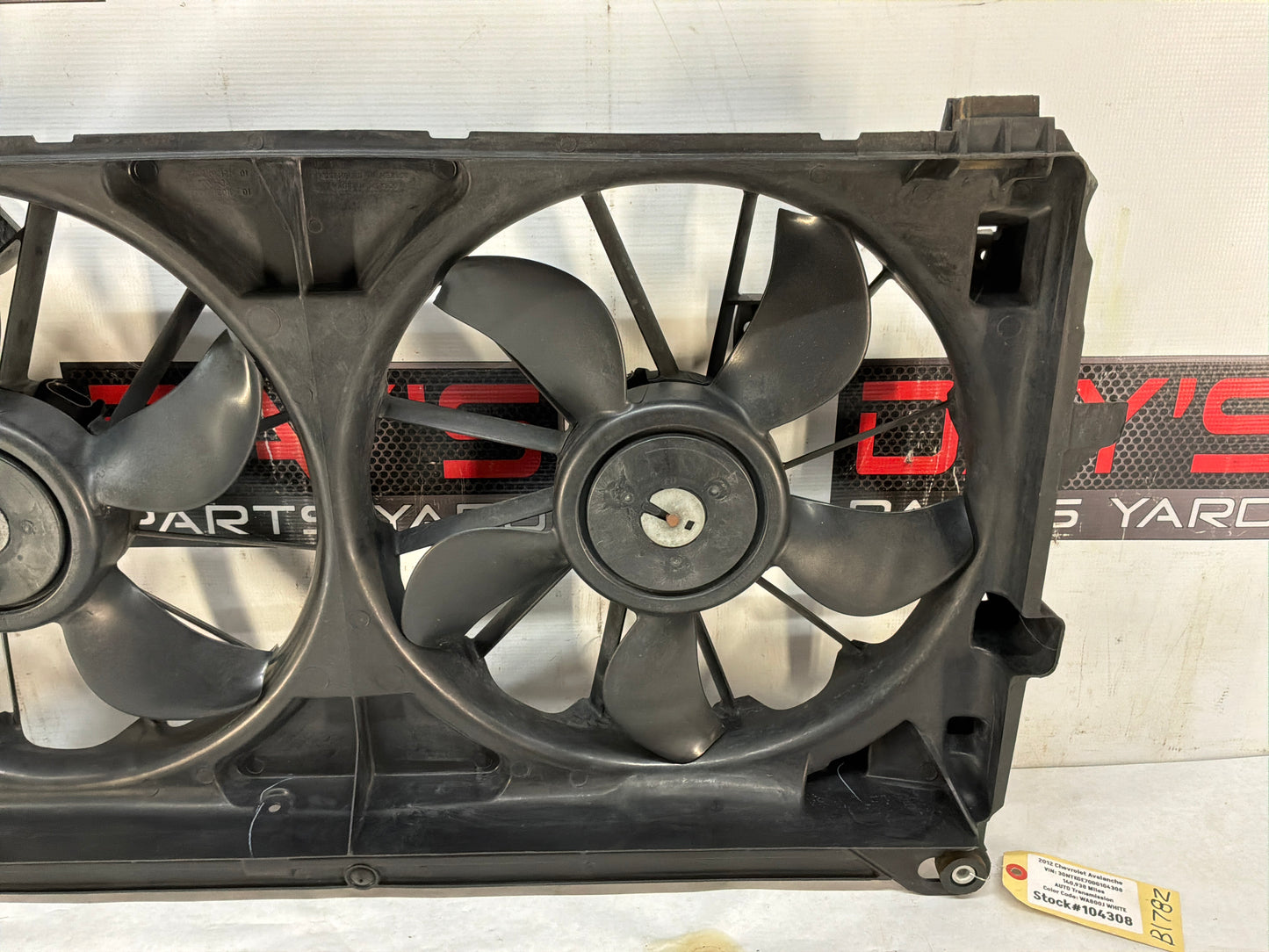 2012 Chevy Avalanche Dual Radiator Fan OEM