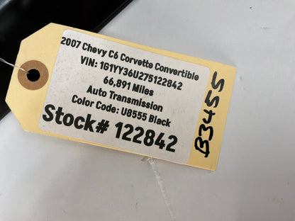 2007 Chevy C6 Corvette Convertible RH Passenger Interior Carpet Retainer Sill Scuff Trim Cover Kick Panel OEM