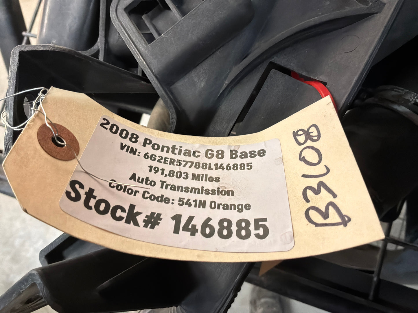 2008 Pontiac G8 Base RH & LH Front Bumper Brackets OEM