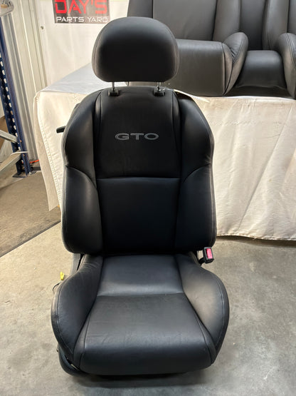 2004 Pontiac GTO Seats Fronts and Rears Black Leather OEM