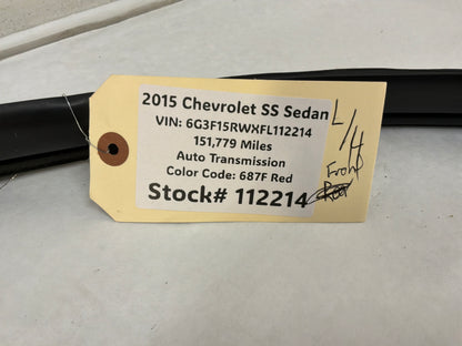 2015 Chevy SS Sedan LH Driver Front Door Weather Strip Rubber Seal OEM