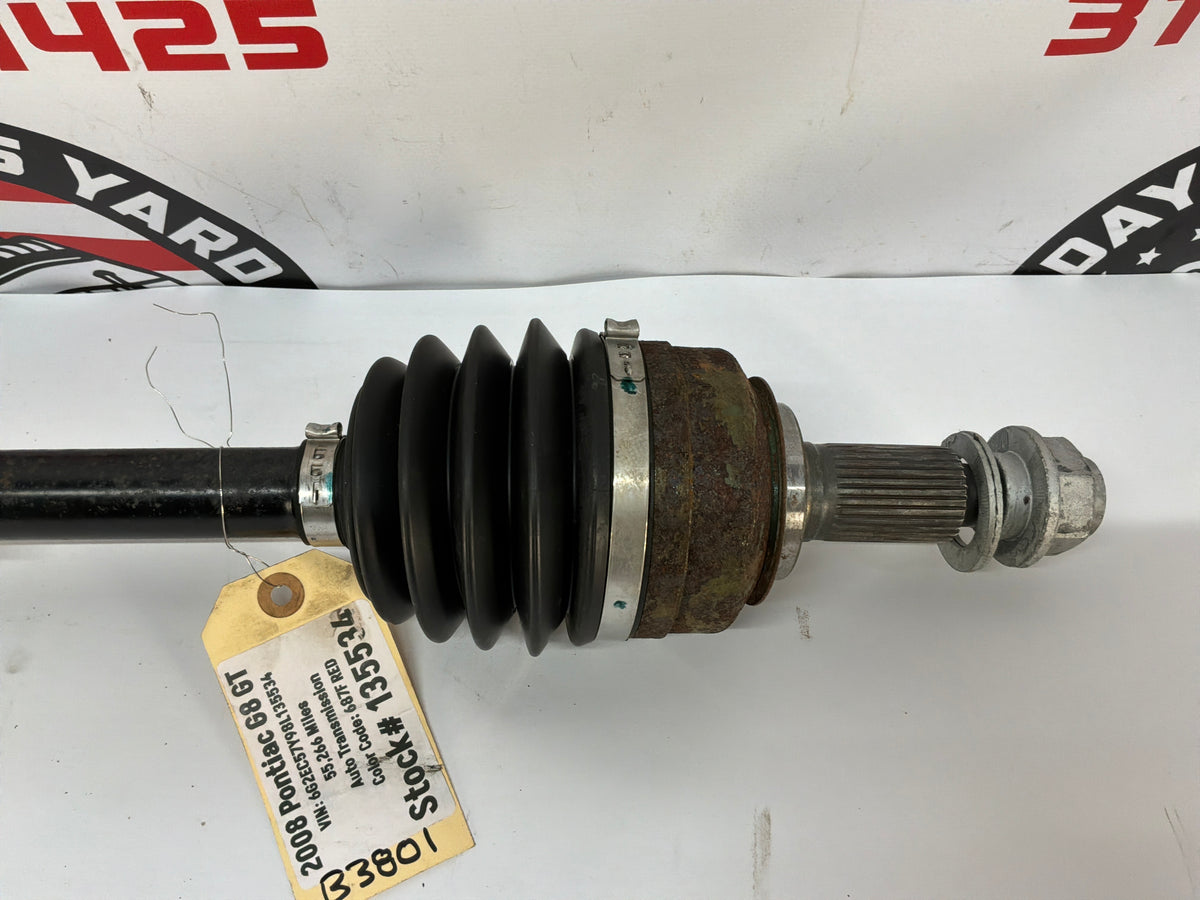 2008 Pontiac G8 GT RH Passenger Rear CV Axle Half Shaft OEM
