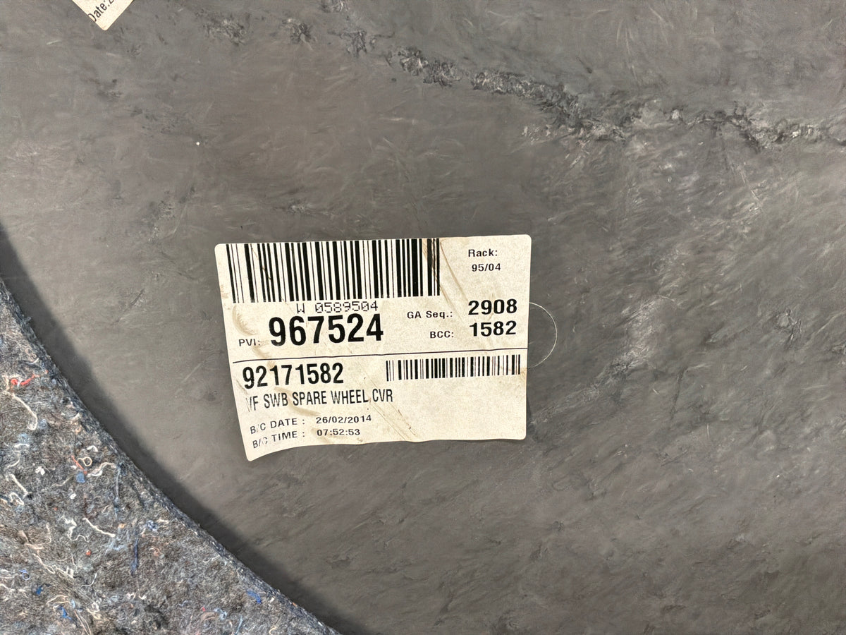 2014 Chevy SS Sedan Spare Tire Trunk Compartment Carpet Floor Panel Cover OEM