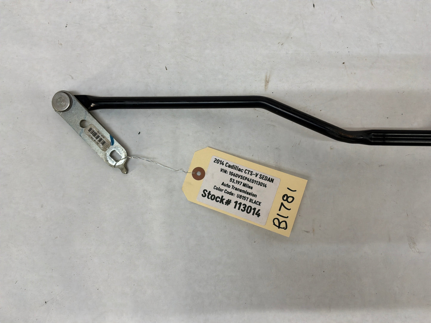 2014 Cadillac CTS-V Sedan Automatic Transmission Gear Shifter Linkage Rod OEM