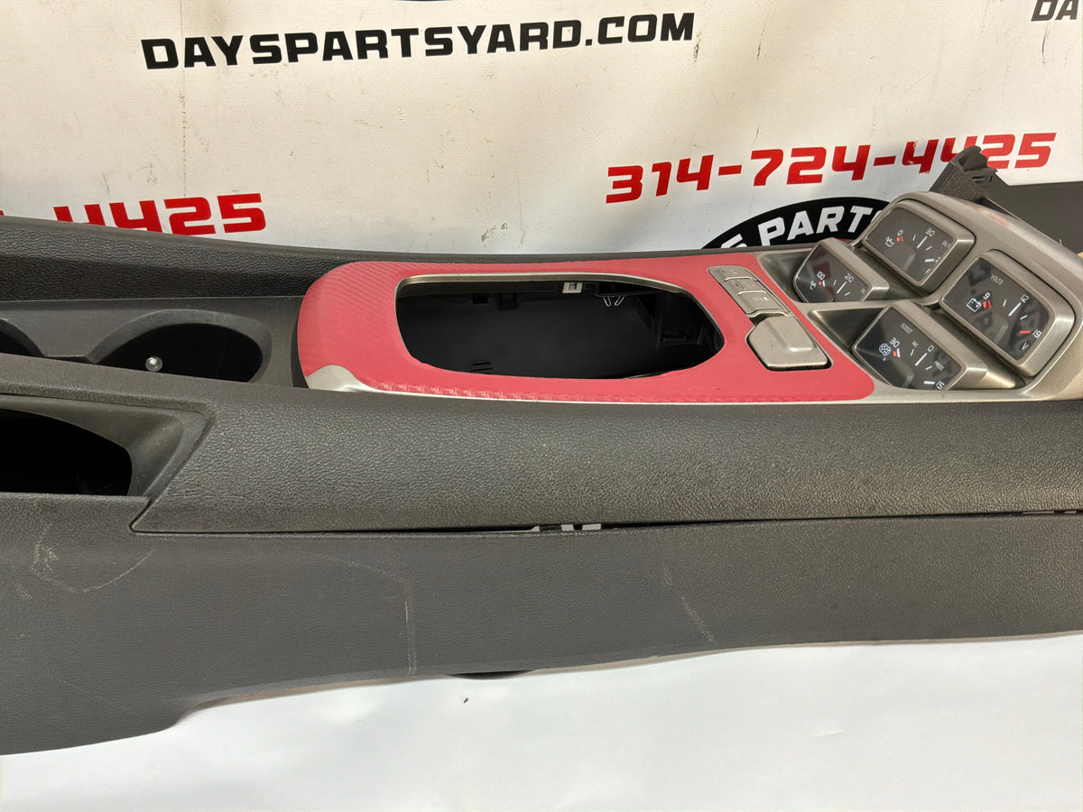 2013 Chevy Camaro ZL1 Center Console Arm Rest w/ Auxiliary Gauges OEM